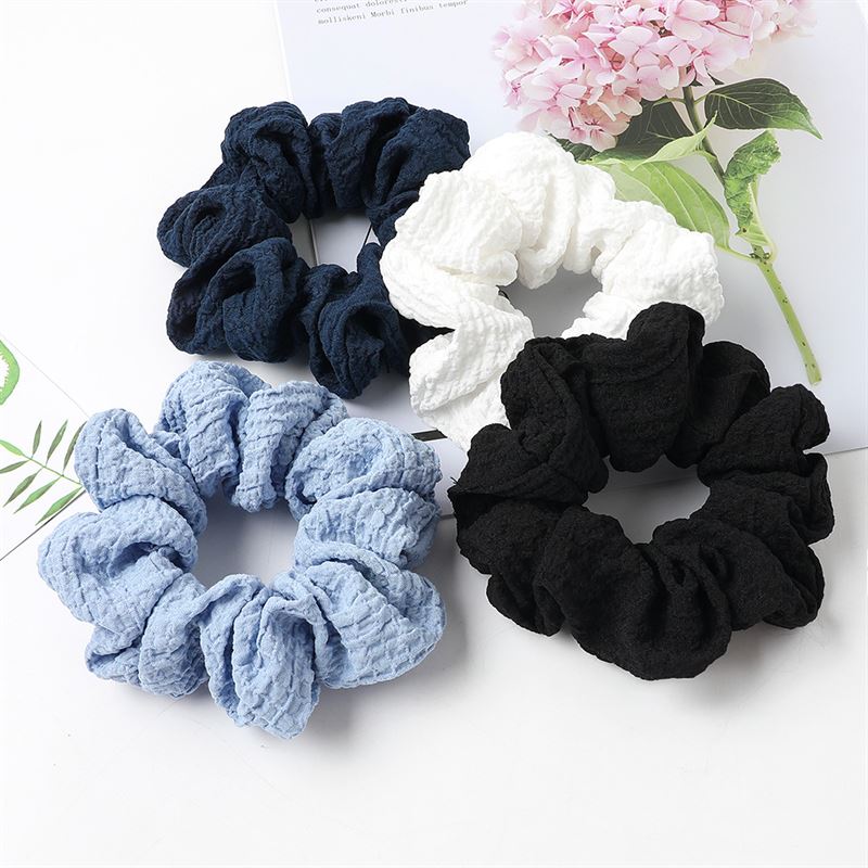 SOHO Frida Scrunchie - White - Hair Accessories