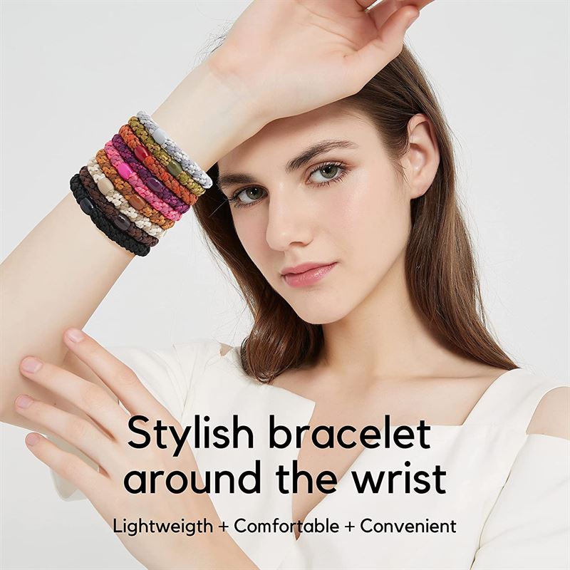 SOHO Hair elastics - White, 3 pcs - Hair Accessories | Fashiongirl