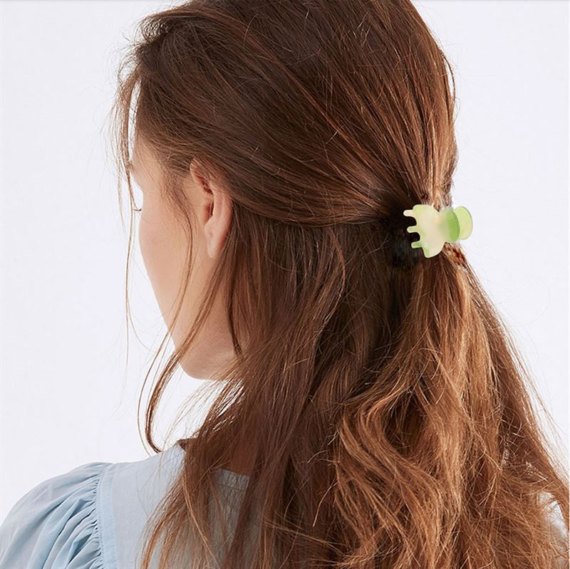 SOHO Hara Mini-Haarklammer – Schwarz marmoriert – Haaraccessoires