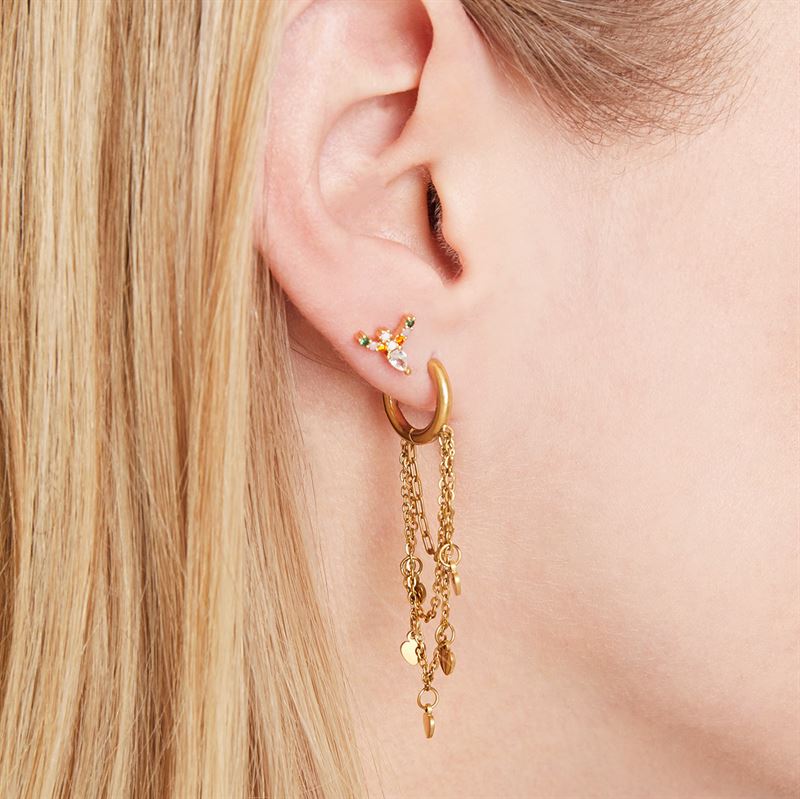 SOHO Heart Hoop Ohrringe – Gold – | Fashiongirl