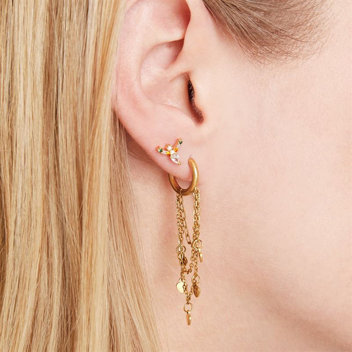 SOHO Heart Hoop Ohrringe – Gold – | Fashiongirl