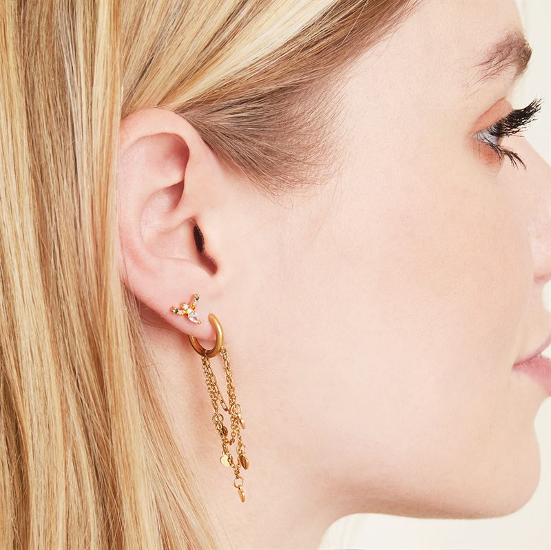 SOHO Heart Hoop Ohrringe – Gold – | Fashiongirl