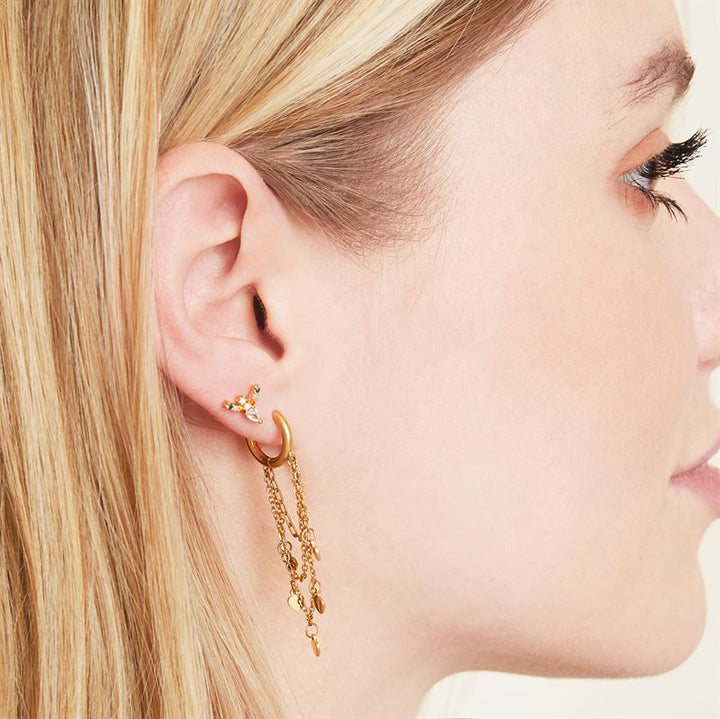 SOHO Heart Hoop Ohrringe – Gold – | Fashiongirl