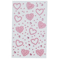 SOHO Hearts Self Adhesive Facial Rhinestones for face, makeup, nails, body, crafts - Pink - | Fashiongirl