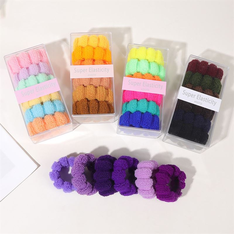 SOHO Hebe Hair elastics - Beige/Brown - Hair Accessories | Fashiongirl