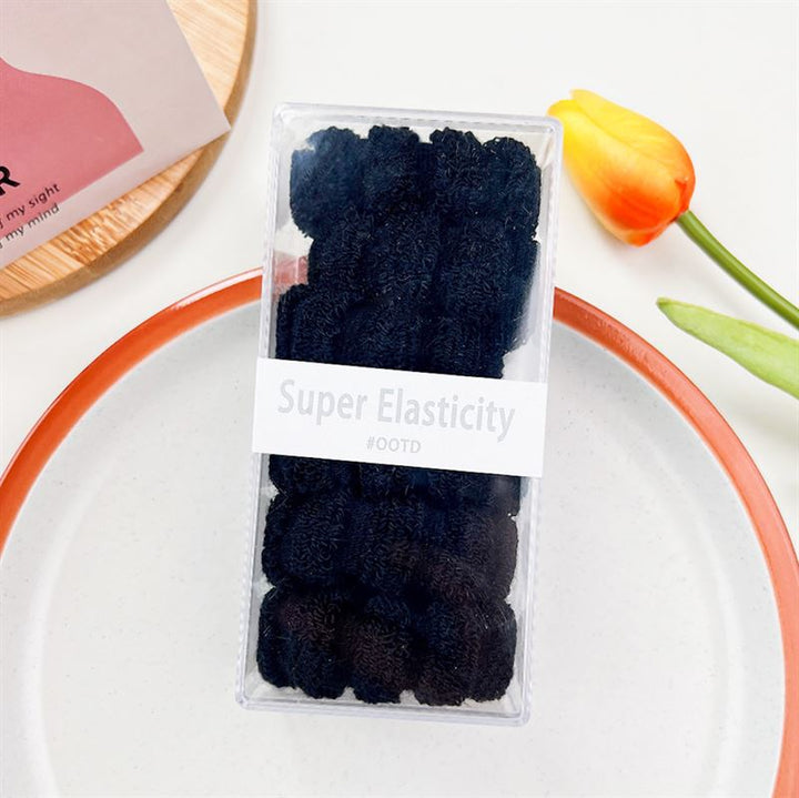 SOHO Hebe Hair elastics - Black - Hair Accessories | Fashiongirl