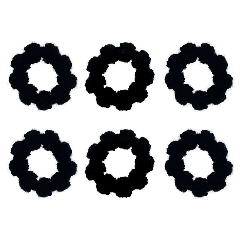 SOHO Hebe Hair elastics - Black - Hair Accessories | Fashiongirl