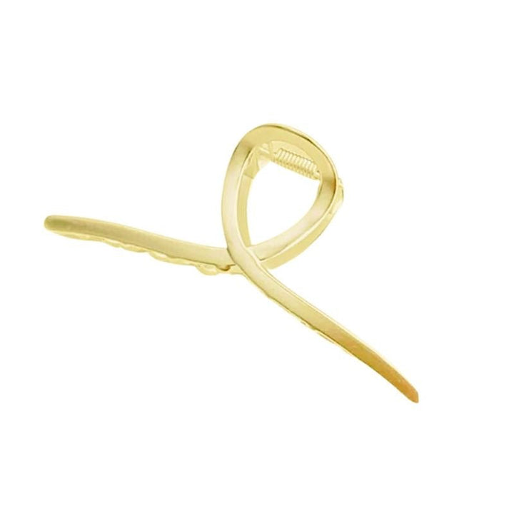 SOHO Iva Metal Hair Claw - Gold - Hair Accessories