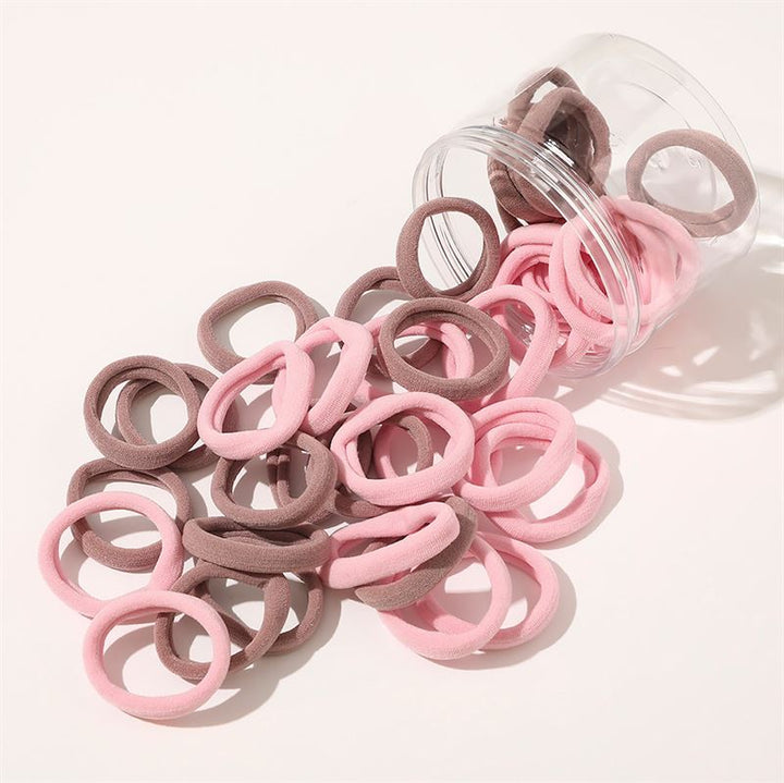 SOHO Julie Hair elastics - Pink/Brown - Hair Accessories | Fashiongirl