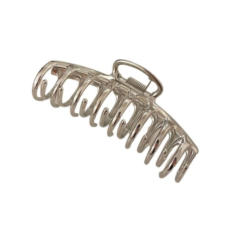 SOHO Kana Metal Hair Claw - Silver - Hair Accessories