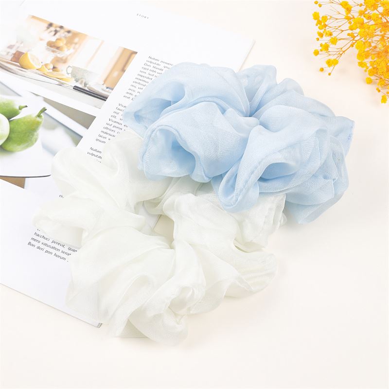 SOHO Keeya Scrunchie - White - Hair Accessories