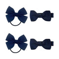 SOHO Kirby Bow Haargummis und Haarspangen – Denim – Haaraccessoires | Fashiongirl