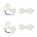 SOHO Kirby Bow Hair elastics and hair clips - Pearl - Hair Accessories | Fashiongirl