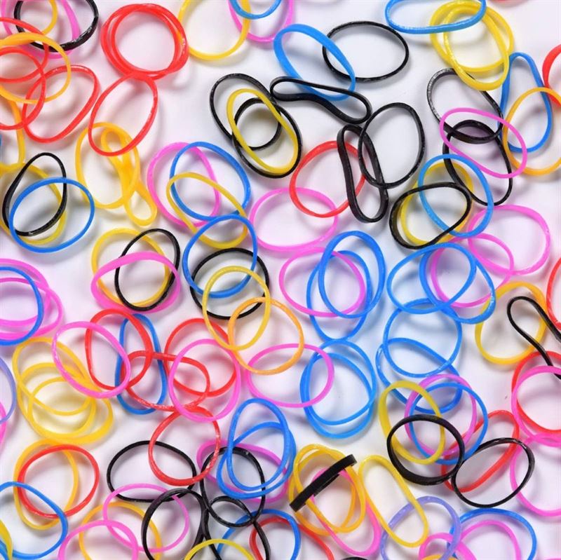 SOHO Liva Snag Free Hair elastics, 300 pcs - Mix - Hair Accessories | Fashiongirl