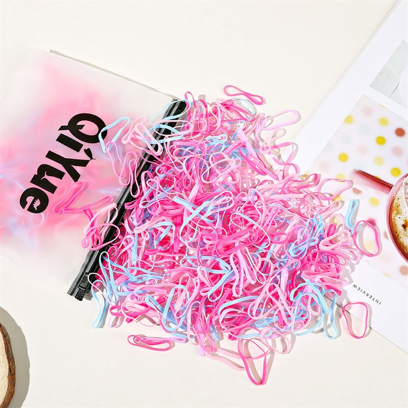 SOHO Liva Snag Free Hair elastics, 500 pcs - Magic Pink - Hair Accessories | Fashiongirl