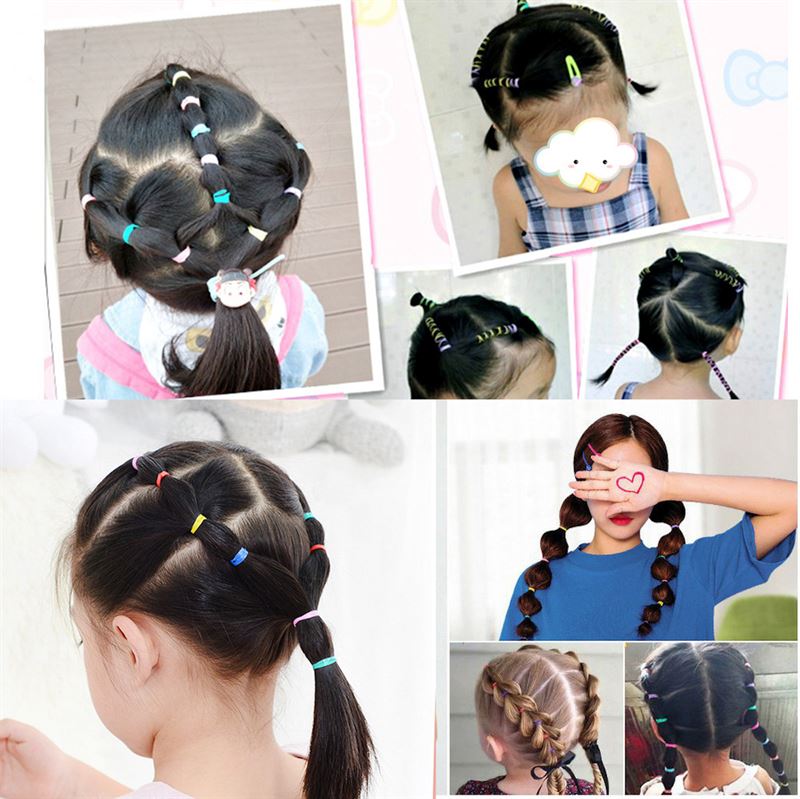 SOHO Liva Snag Free Hair elastics, 500 pcs - White - Hair Accessories | Fashiongirl