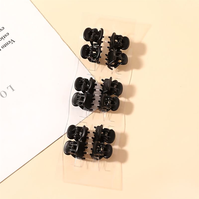 SOHO Lucca Mini Hair Claws - Matte Black - Hair Accessories