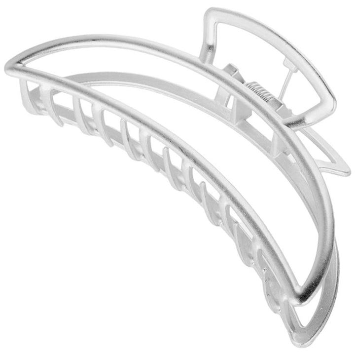 SOHO Lyra Large Metal Hair Claw - Silver - Hair Accessories