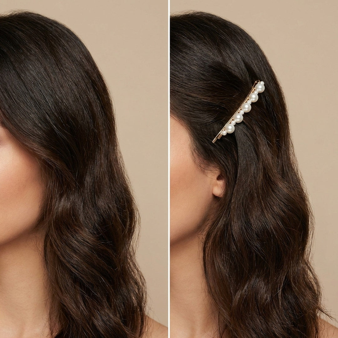 SOHO Mila hairpin with white pearls - No 6334 - Hair Accessories - SOHO