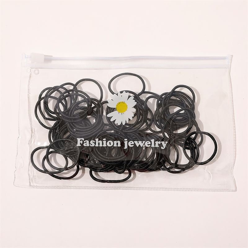 SOHO Nina Hair elastics - Black - Hair Accessories | Fashiongirl