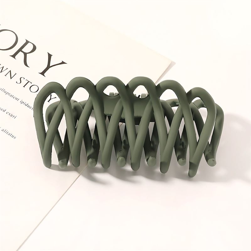 SOHO Olive Hair Claw - Green - Hair Accessories