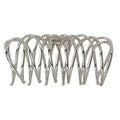 SOHO Olive Metal Hair Claw – Silber – Haaraccessoires