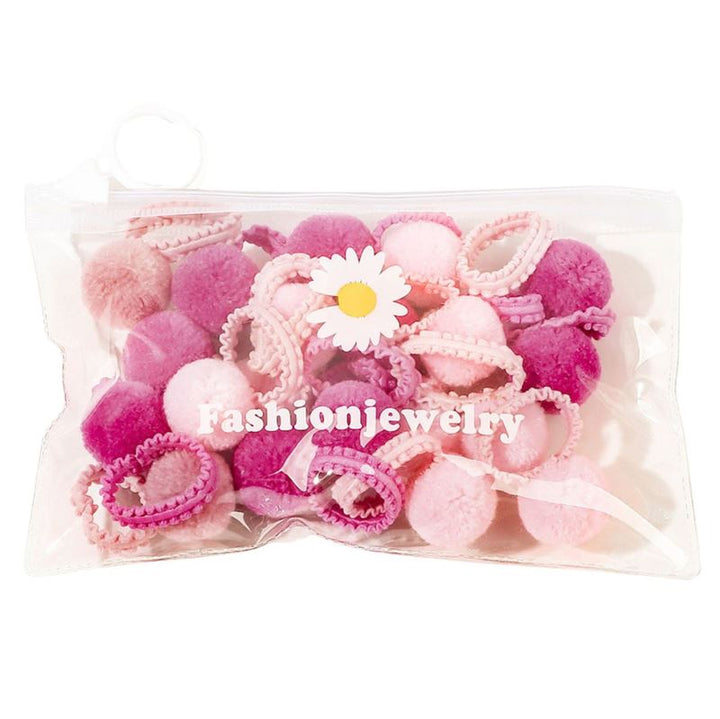 SOHO Pelona Hair elastics - Pink - Hair Accessories | Fashiongirl