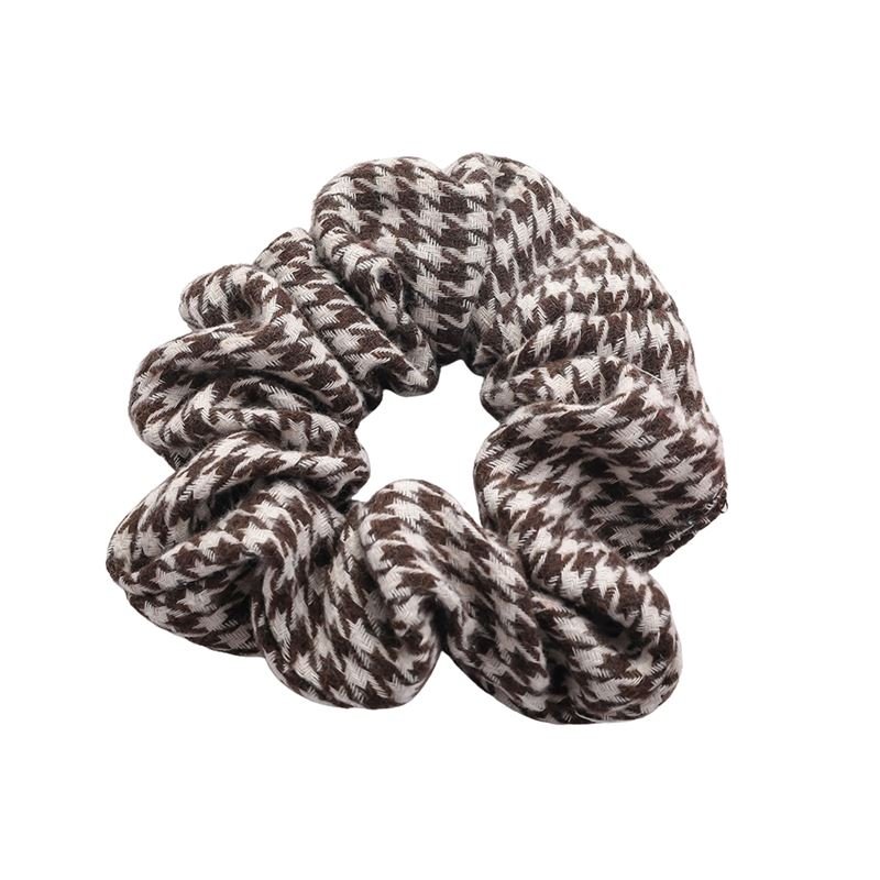 SOHO Pepita Scrunchie - Brown - Hair Accessories