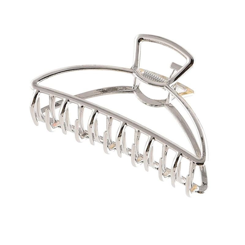 SOHO Pinna Large Metal Hair Claw - Silver - Hair Accessories - SOHO