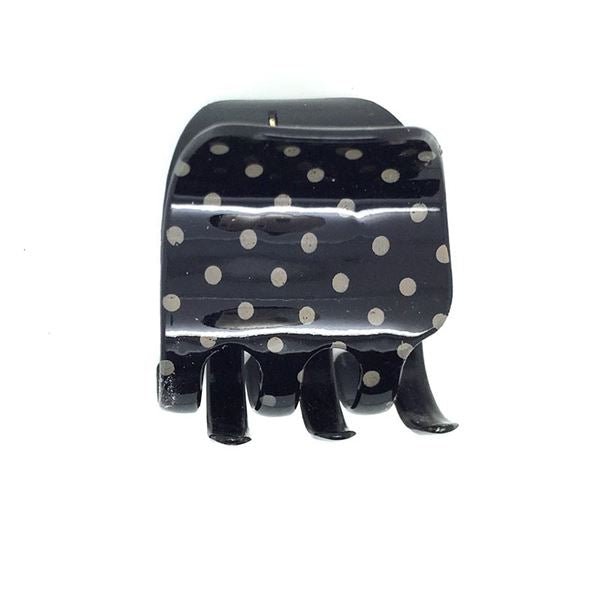 SOHO Polkadot Hair Claw - Black - Hair Accessories