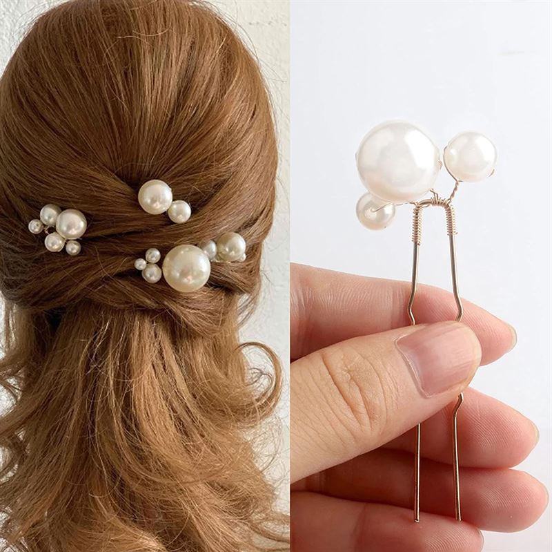 SOHO Reidin Pearl Hairpins - 12 pcs - Hair Accessories | Fashiongirl