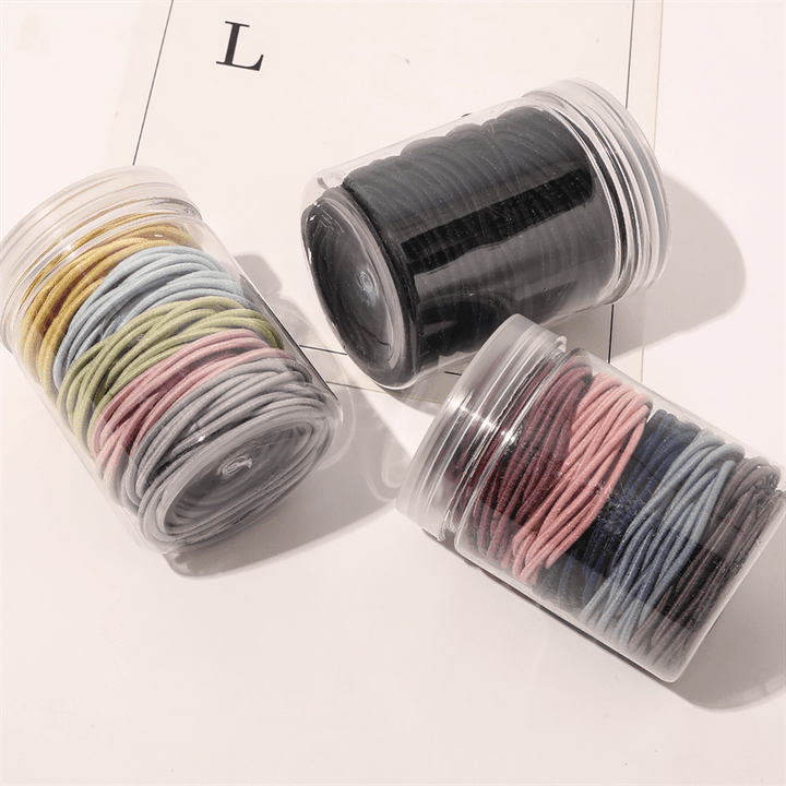 SOHO Remi Hair elastics 50 pcs - Rainbow - Hair Accessories