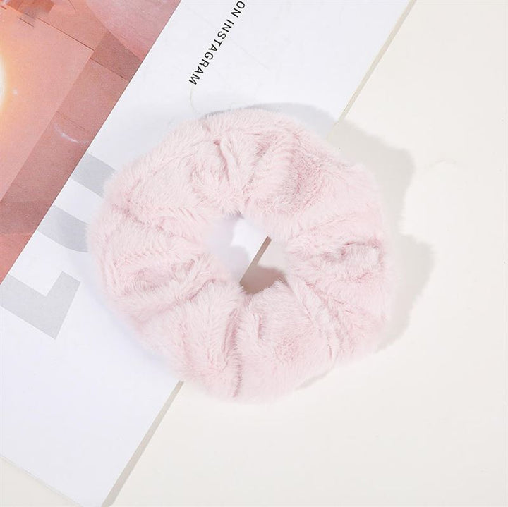 SOHO Teddie Scrunchie - Pink - Hair Accessories