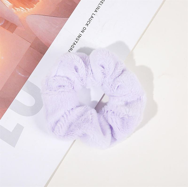 SOHO Teddie Scrunchie - Purple - Hair Accessories