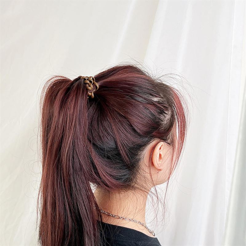 SOHO Thia Spiral Hair elastics, 6 pcs - Blue - Hair Accessories | Fashiongirl