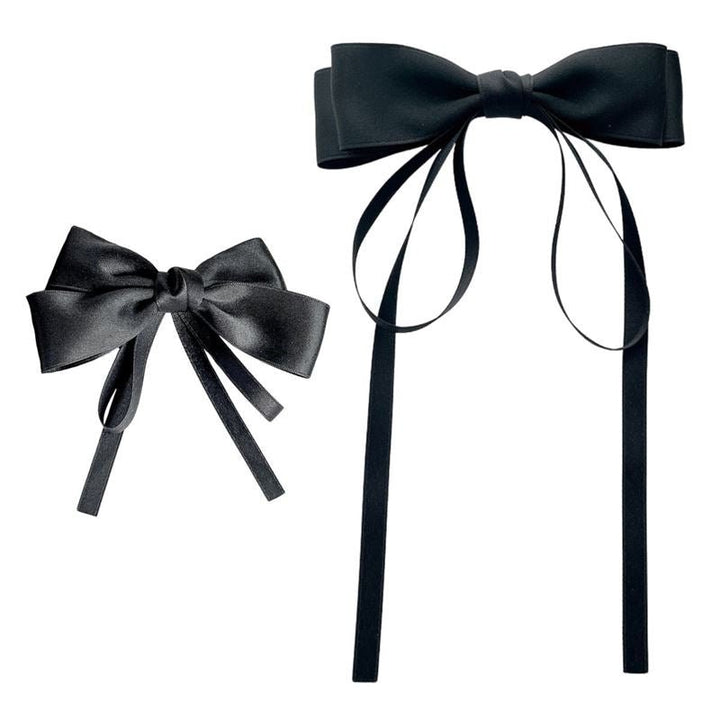 SOHO Vanessa Bow Hair clips - Black - Hair Accessories | Fashiongirl