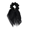 SOHO Vina Scrunchie mit Schal – Schwarz – Haaraccessoires