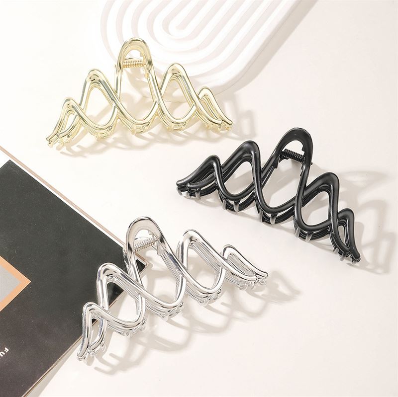 SOHO Ziv Hair Claw - Silver - Hair Accessories