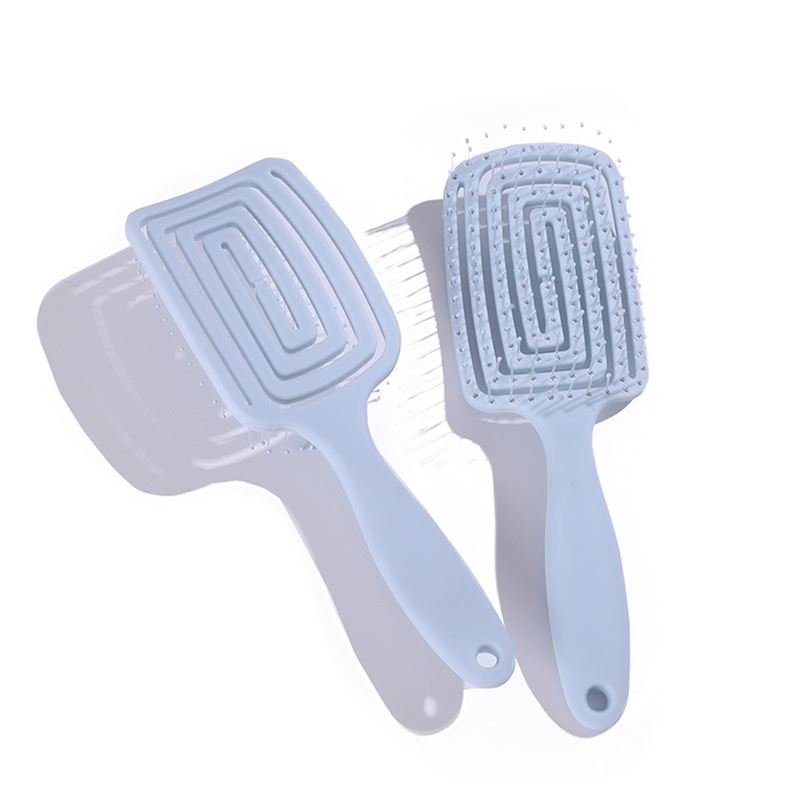 TBC Detangling Hair Brush - Wet &amp; Dry Hollow Brush - Blue - Hair Styling tool