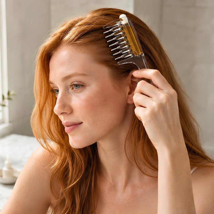 TBC Scalp Oil Applicator Comb with Pipette - Transparent – image 3