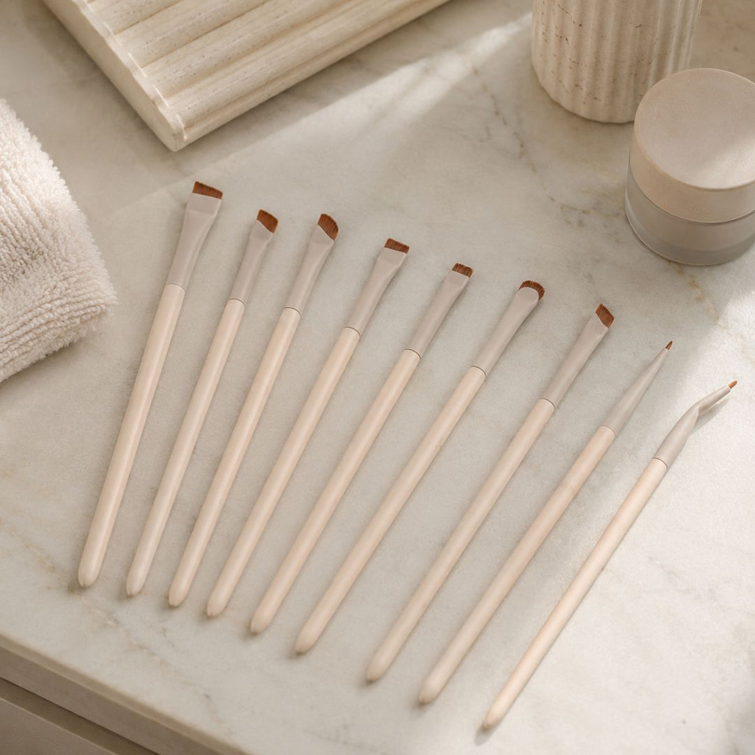 Technique PRO Flick Eyeliner, Brow & Detail Makeup Brush Set (9 Pcs) - Brush sets - Technique PRO
