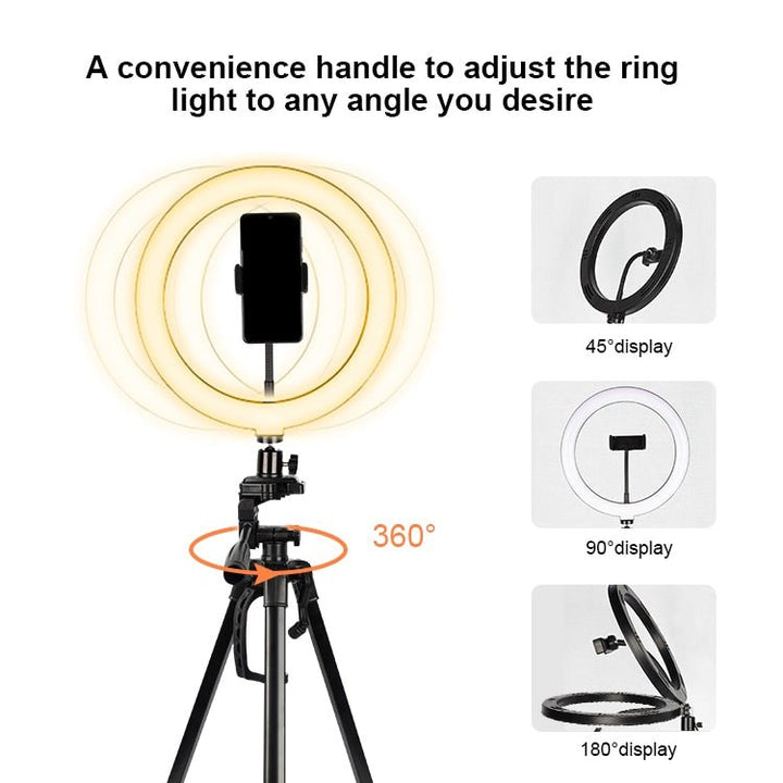 UNIQ 701 Selfie light with stand and smartphone mount, selfie ring light for Youtube, Instragram and TikTok - | Fashiongirl