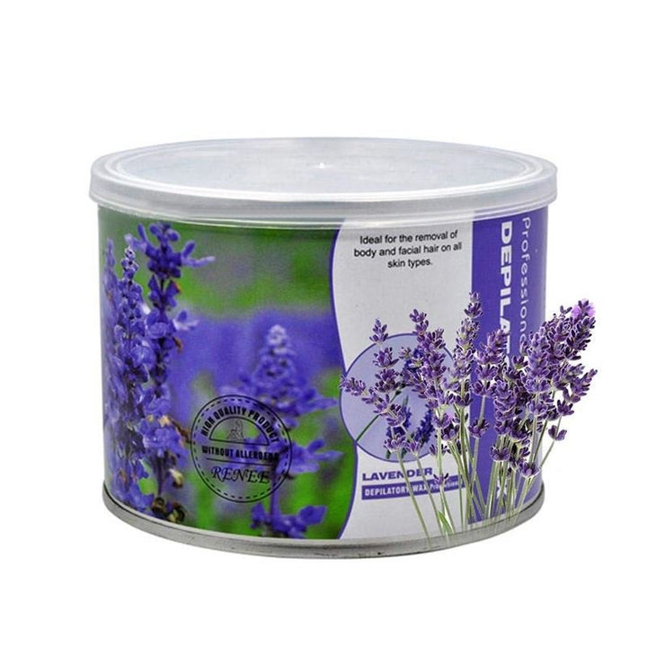 UNIQ Depilatory wax for hair removal, lavender - 400g tin - | Fashiongirl