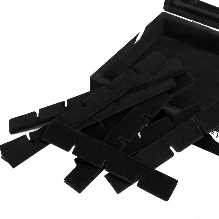 UNIQ Jewellery Box in Black Velour - Jewelry Box