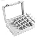 UNIQ Jewellery Box in Grey Velour - Jewelry Box