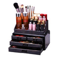 UNIQ Schmuck-/Make-up-Acryl-Organizer mit 4 Schubladen – SF 1155 – Schwarz – Organizer