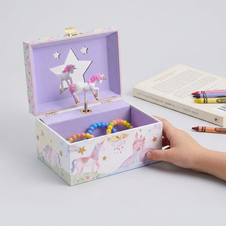 UNIQ Kids Jewellery Box with Music Ballerina (Unicorn) - Pink/White - Jewelry Box