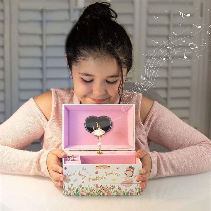 UNIQ Kids Jewellery Box with Music Ballerina - White - Jewelry Box