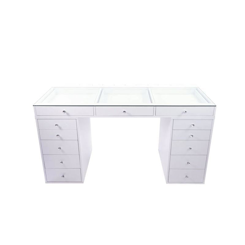 UNIQ Make - up table / Make - up table with LED light and mirror - | Fashiongirl