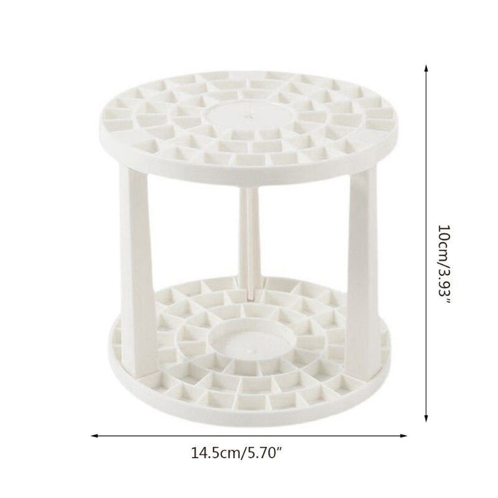 UNIQ Makeup brush organiser - brush holder for 49 brushes - white - | Fashiongirl